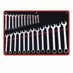 Set med 26 Kombinationsnycklar Ring-Öppen 6-32mm Cr-V Stål med Väska