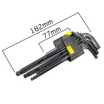 Långa insexnycklar med kula 9 delar 1,5-10 mm för bil och motorcykel