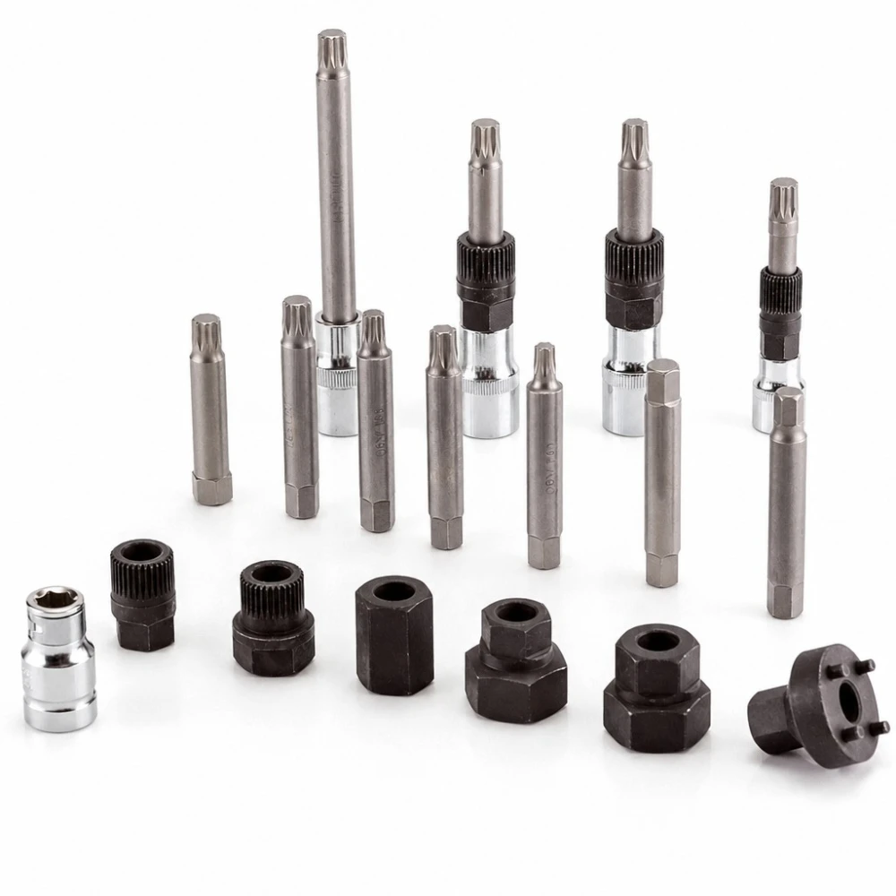Kit 18 delar demontering av frihjulspulley alternator (OAP / OAD)