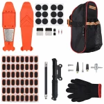Punkteringsreparationskit Moto Cykel 81 Delar Stickor Stansverktyg Tubeless