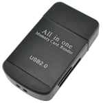 Allt-i-ett USB 2.0 minneskortläsare för Micro SD, MMC, SDHC, TF och M2