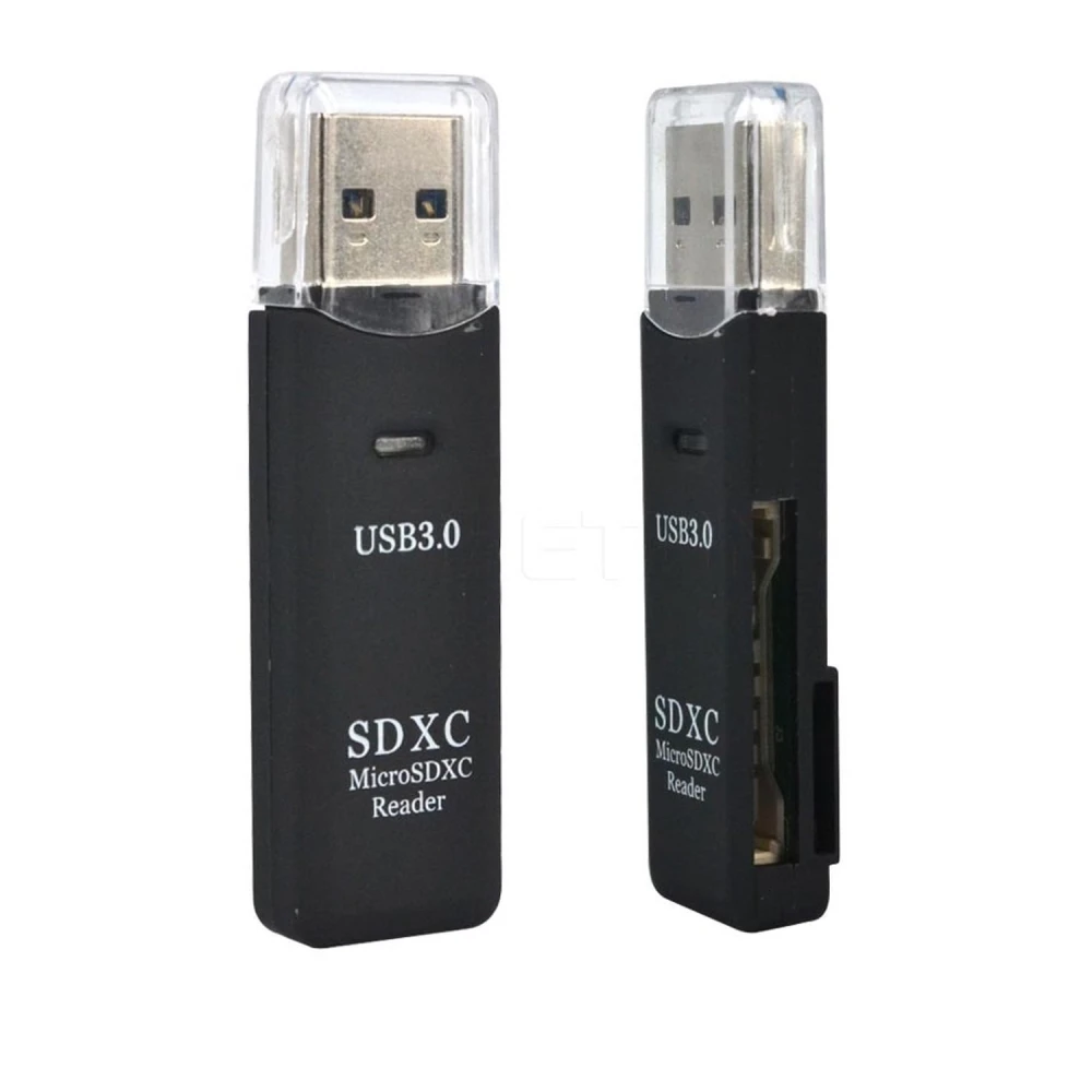 USB 3.0-kortläsare för SD-, SDXC-, MicroSD- och MicroSDXC-kort