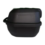 Motorcykel topbox 47L - universell avtagbar topbox med lås och ryggstöd