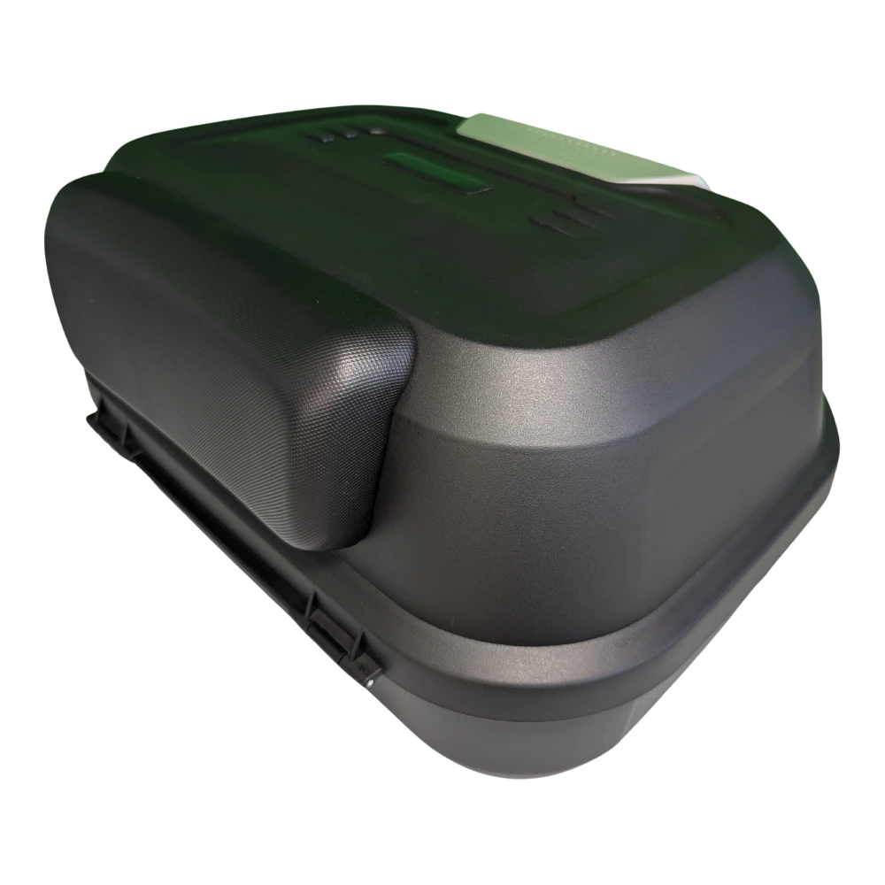 Motorcykel topbox 47L - universell avtagbar topbox med lås och ryggstöd