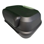 Motorcykel topbox 47L - universell avtagbar topbox med lås och ryggstöd