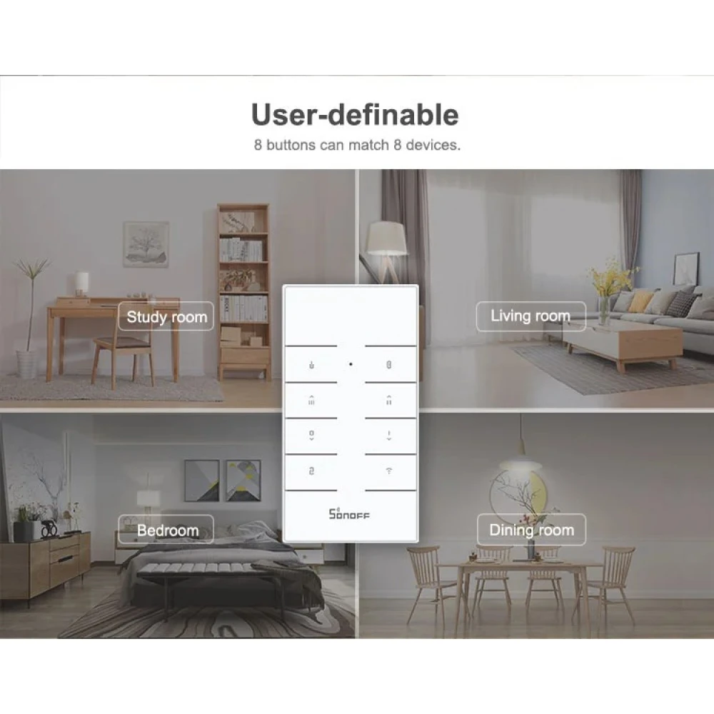 SONOFF RM433R2 fjärrkontroll för 433MHz RF-styrning