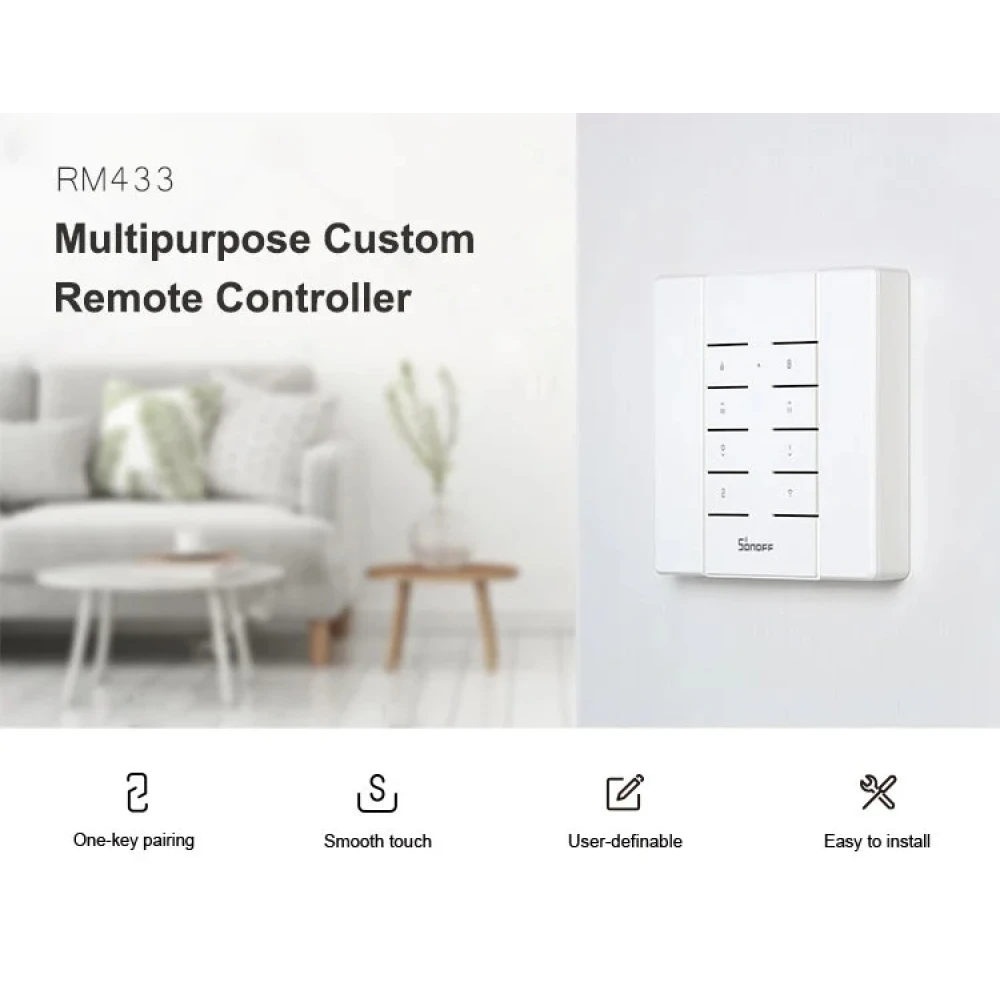 SONOFF RM433R2 fjärrkontroll för 433MHz RF-styrning
