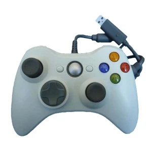 satkit Xbox 360-kompatibel trådad handkontroll vit - ergonomisk och precis