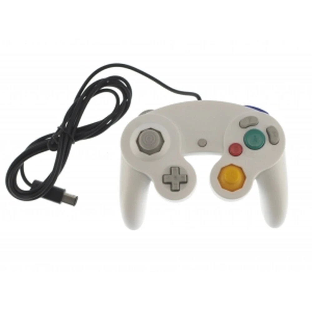 GameCube-kontroll till Wii vit med vibration - satkit