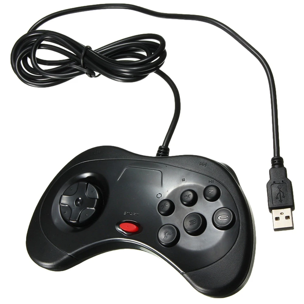 Vista lateral del mando Sega Saturn para juegos en PC y Mac