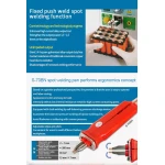 Sunkko 709AD+ punktsvets 220V med lödkolv för 18650-batteri