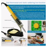 Sunkko 709AD+ punktsvets 220V med lödkolv för 18650-batteri