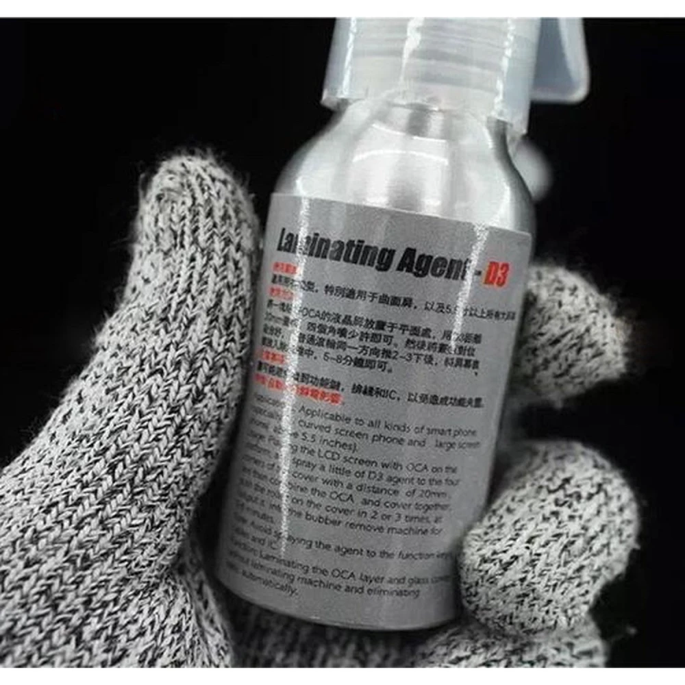 Equipo de reparación con agente laminador Mechanic D3 para pantallas