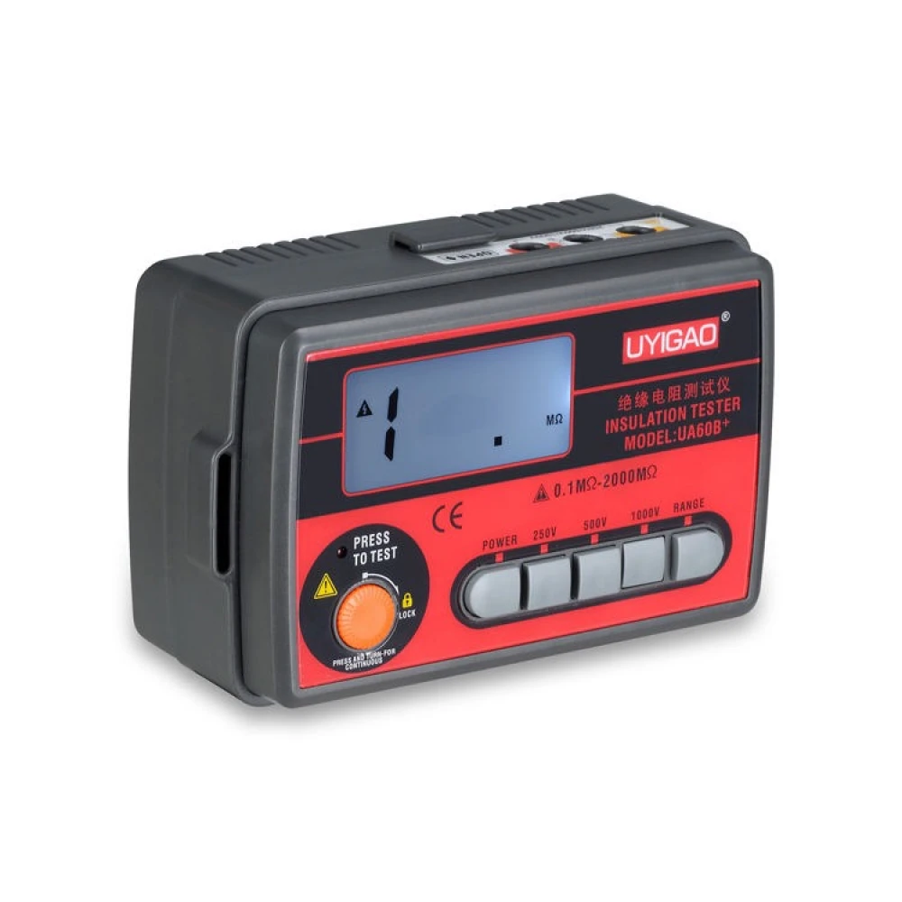 Medidor de aislamiento Uyigao UA60B+ con funda protectora
