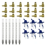 Conjunto de frascos medidores y tazas de medición para inyectores common rail