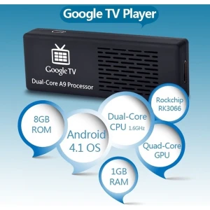 Mini PC MK808 Android Dual-Core 4.1.1 med 1GB RAM och 8GB Wi-Fi HDMI