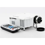 Mini projektor 1080p UC28+ med AV, USB, SD-kort, VGA och HDMI