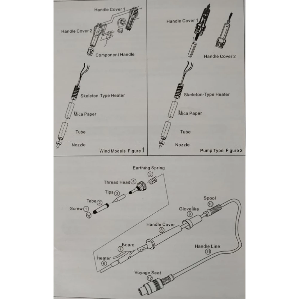 Mlink H7 3-i-1 lödstation med varmluft och DC-nätaggregat