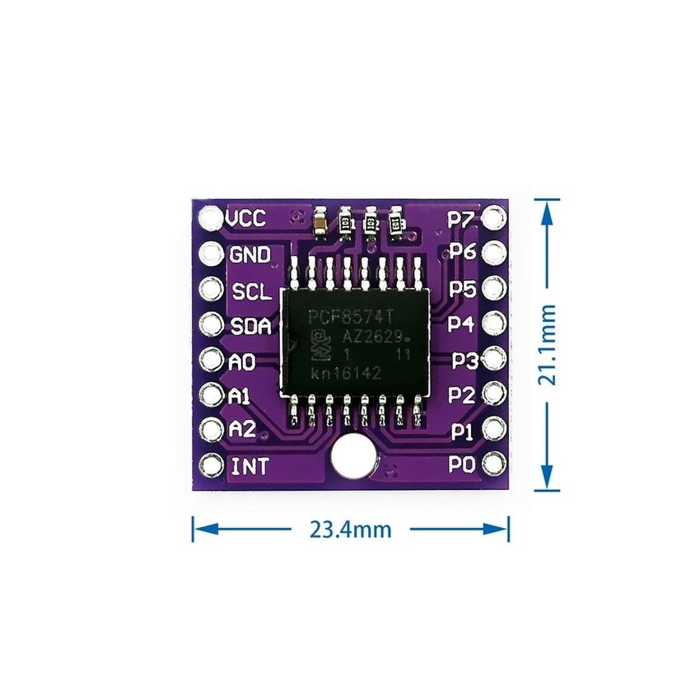 I2C PCF8574T-modul för Arduino - E/S-portexpander