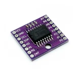 Vista frontal del módulo extendido de puertos E/S PCF8574T para Arduino