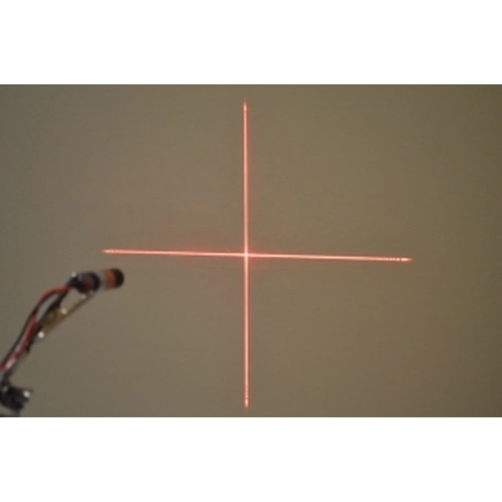 Röd korslaser-modul 5mW 3V-5V för elektronisk mätning