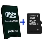 MS Pro Duo-adapter MicroSD 16GB - Adapter och MicroSD-kort för PSP
