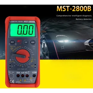 MST-2800B digital multimeter med stor LCD-skärm för bil