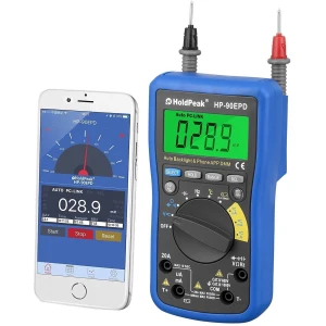 HoldPeak HP-90EPD digital multimeter med app och auto range