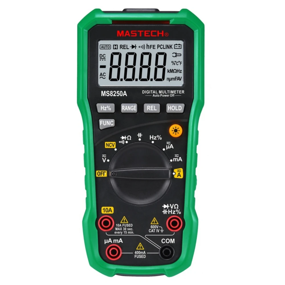 Digital multimeter Mastech MS8250A med beröringsfri spänningsdetektor