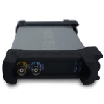 Detalle de sondas de clip del osciloscopio Hantek 6022BE