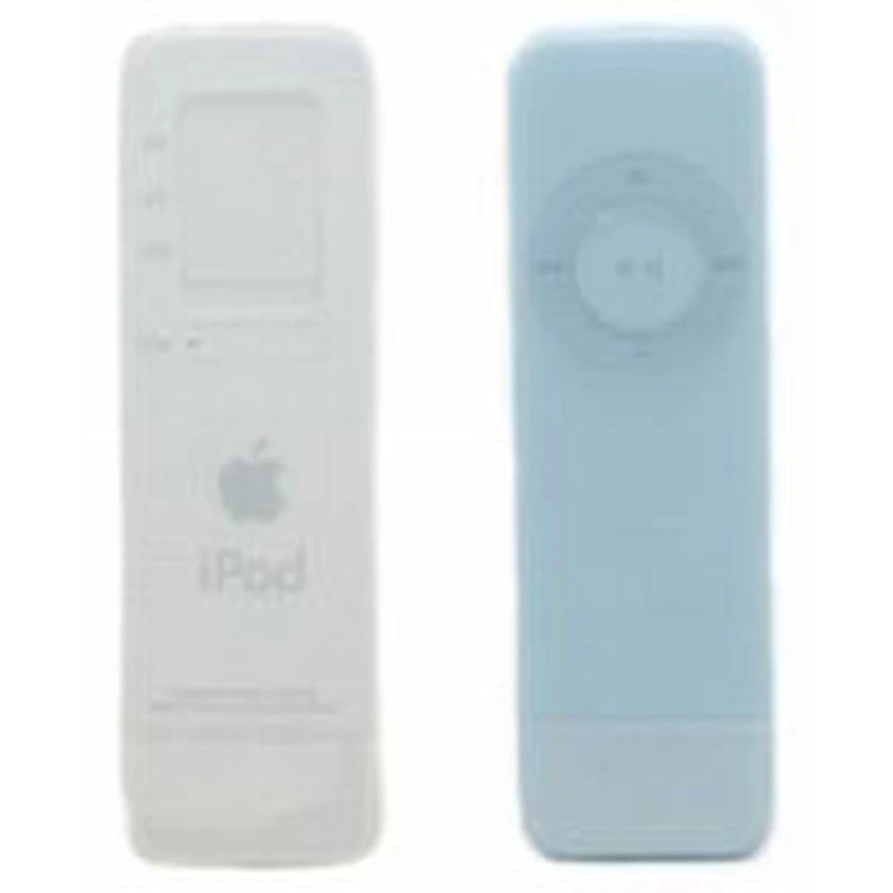 2-pack skyddande silikonskal för iPod Shuffle - garanterat skydd