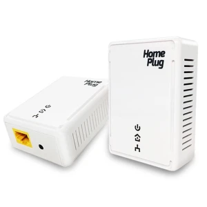Pack 2 PLC Ethernet 500Mbps för internet via elnätet