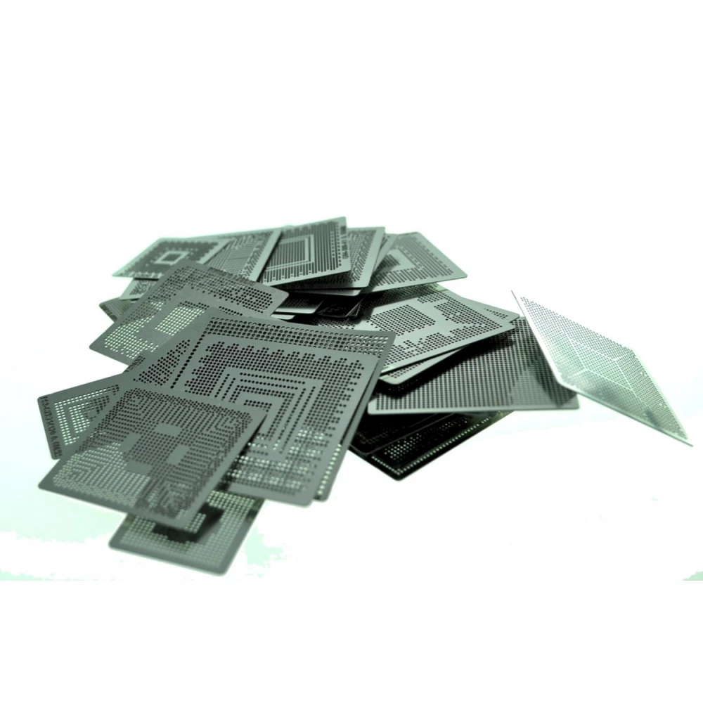 Pack 79 stenciler för värme vid BGA-lödning och elektronikreparation