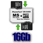 2x microSDHC till MS Pro Duo-adapter 16GB för PSP och PSP Slim