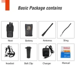 2-pack Baofeng BF-888S dual band UHF 5W med headset