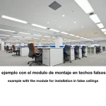 Panel LED Slim 120x30cm 48W 4500lm con marco plata color blanco frío