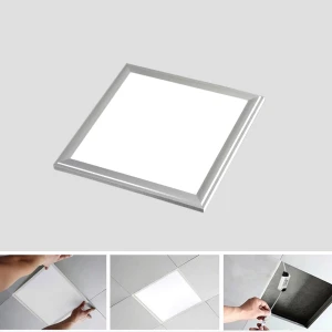 LED-panel Slim 30x30 cm 12W silverram 6000K - effektivt vitt ljus