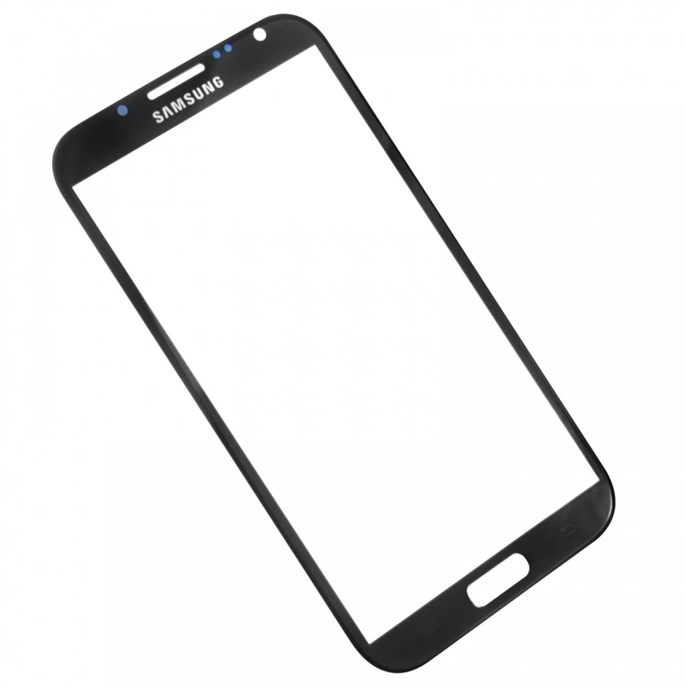 Samsung Galaxy Note 2 N7100 glasdisplay svart - kvalitetsdel