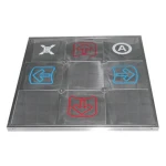 Metallisk dansmatta TX-4000 kompatibel med PS2, XBOX, PC och Wii/GC