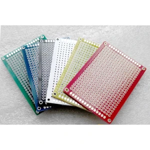 Prototypkort bakelit 5x7cm grön för elektronikprojekt