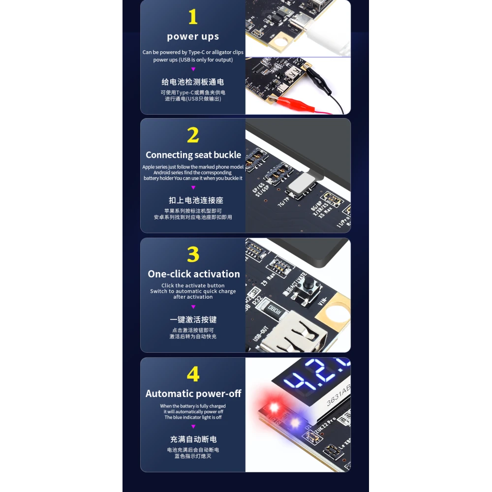 Mechanic BA27 batteriaktiveringskort för iPhone och Android