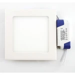 Kvadratisk LED-panel superslim 12W kallvit 6000K för modern belysning