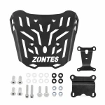 Bakre Pakethållare Zontes 150X / 125X — Järnbagagehållare 4 mm, Svart
