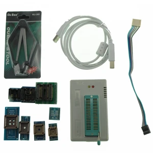 Universell USB-programmerare Minipro TL866A med ICSP och 5 sockets för mikrokontroller
