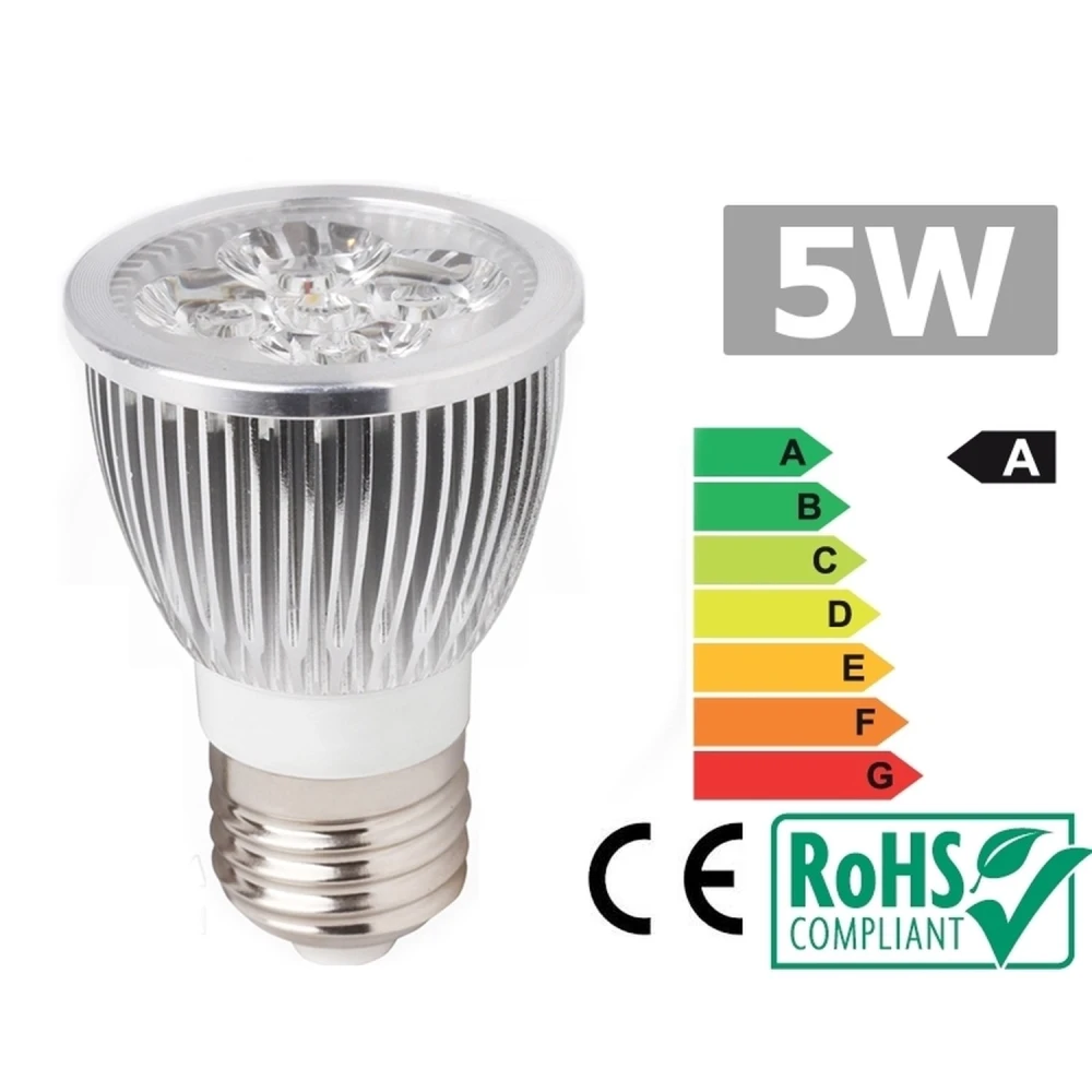 LED-lampa E27 5W varmvit 3300K - effektiv och varm belysning