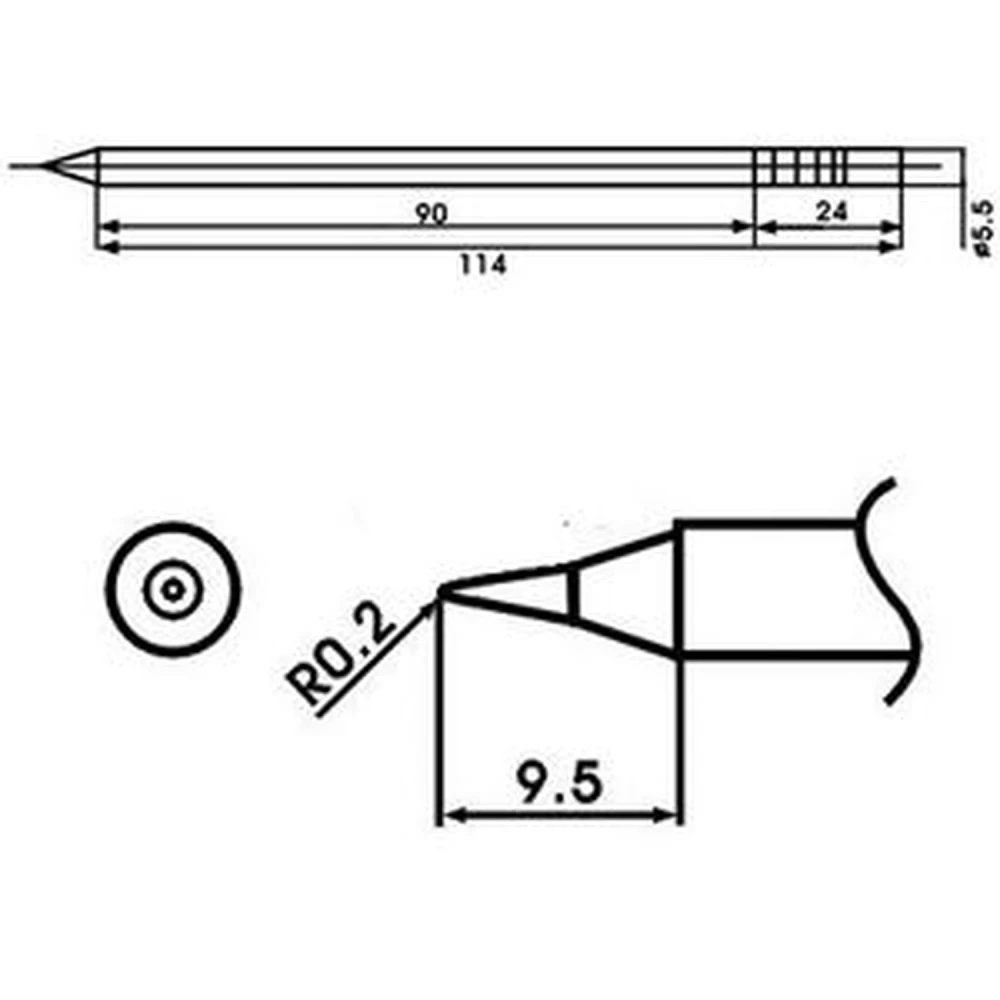 Aoyue LF-I lödspets med inbyggt motstånd - originalreservdel