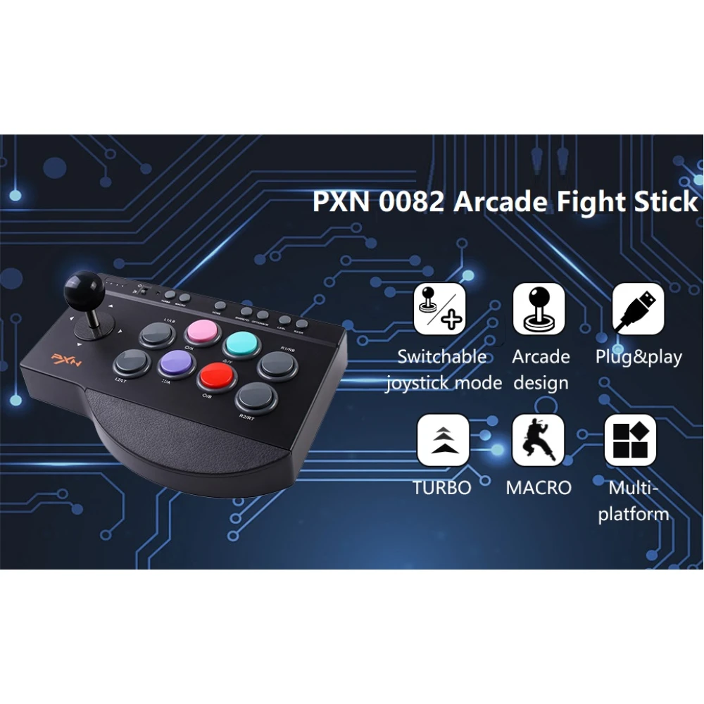 PXN 0082 arcade stick för PS3 - multiformats joystick