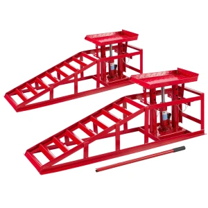 Hydraulisk bilramp 2 ton - justerbar lyftramp