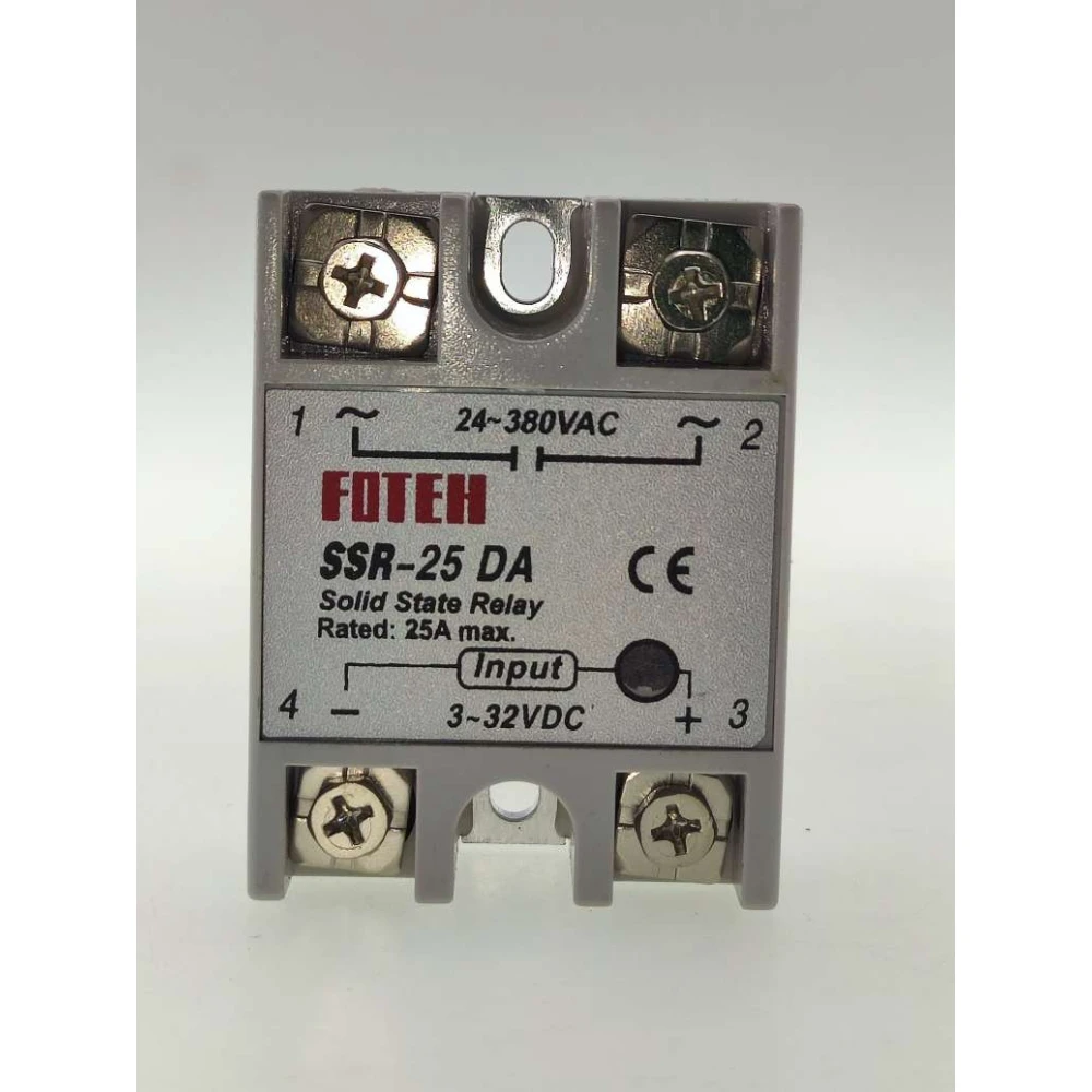 Fotek SSR-25 25A solid state relay för effektiv elstyrning