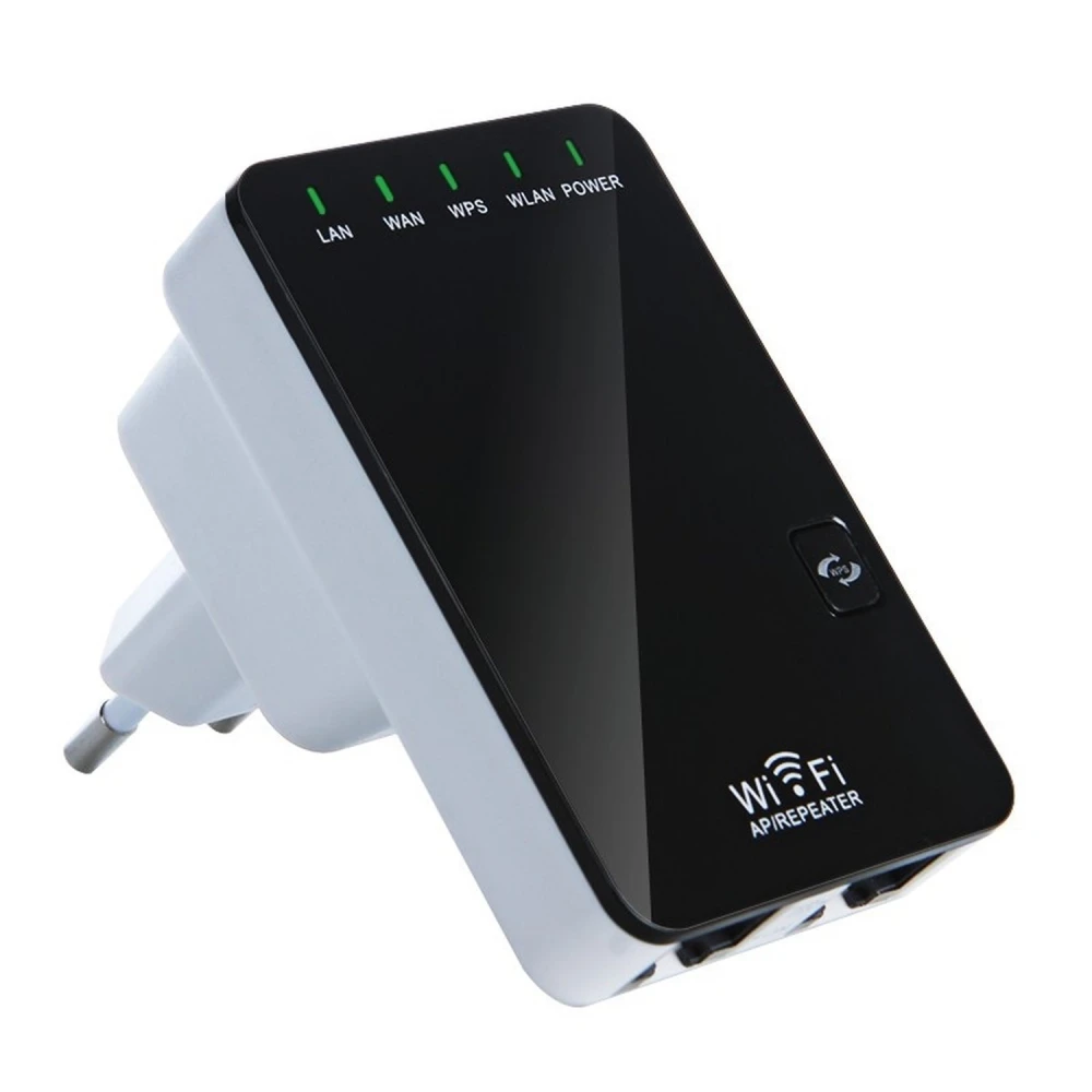 WiFi-repeater 300 Mbps med 2 RJ45-portar - Extender och accesspunkt